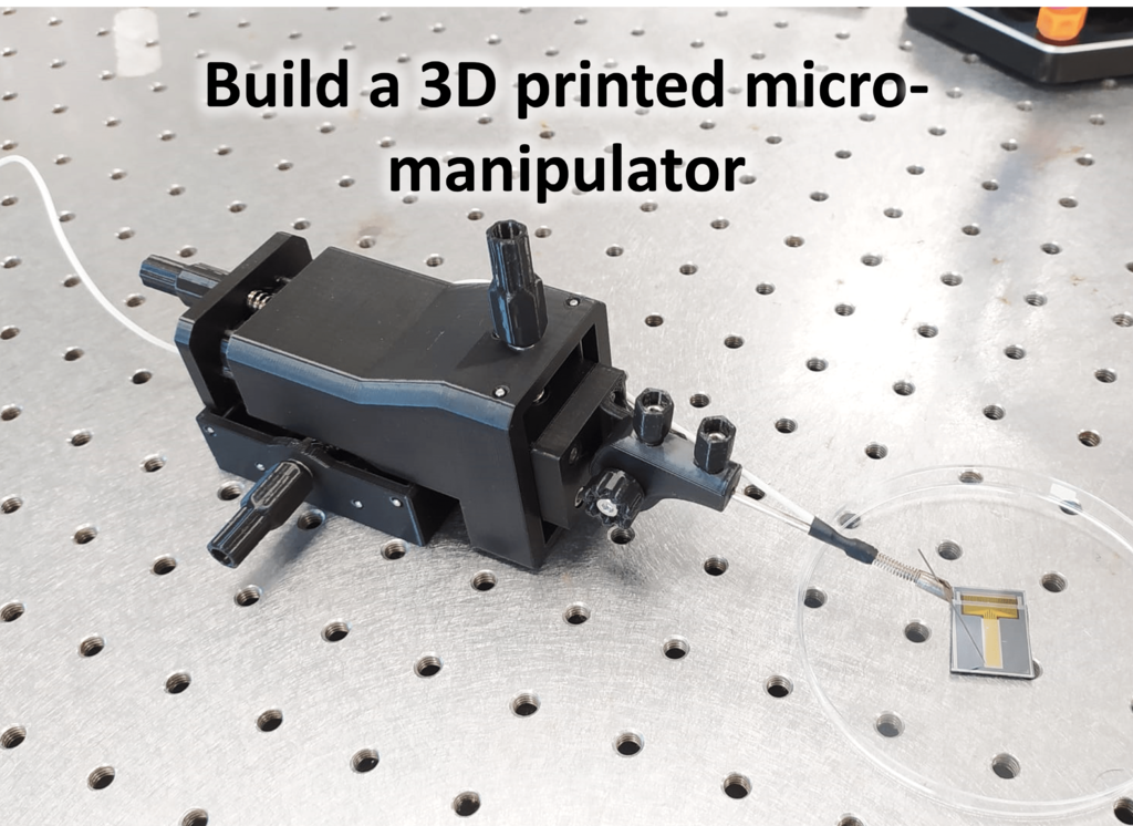 micromanipulador de 3 ejes