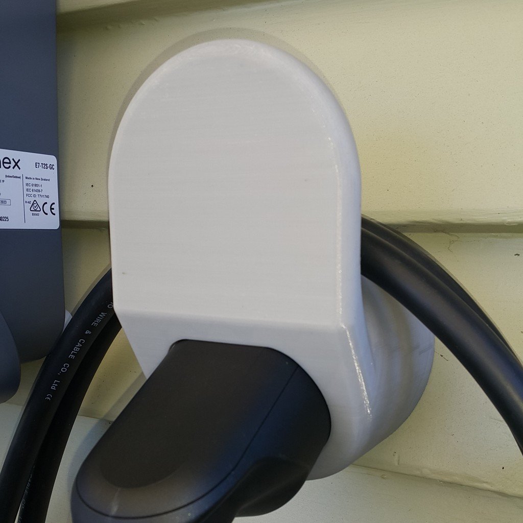 Enchufe y gancho de cable para carga de vehículos eléctricos tipo 2
