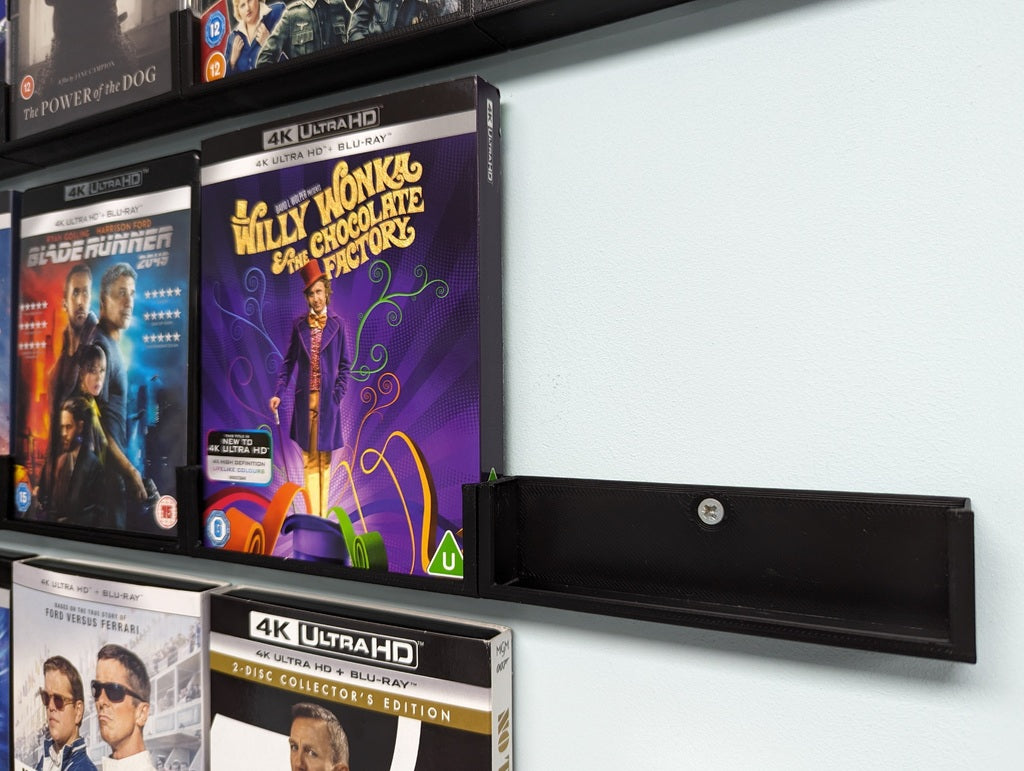 Soporte de pared para estuches de Blu-ray, DVD, PlayStation y Xbox