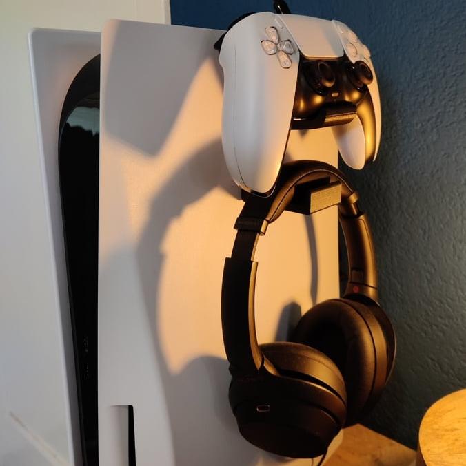 PS5 Controller og Headset Holder - Clip on