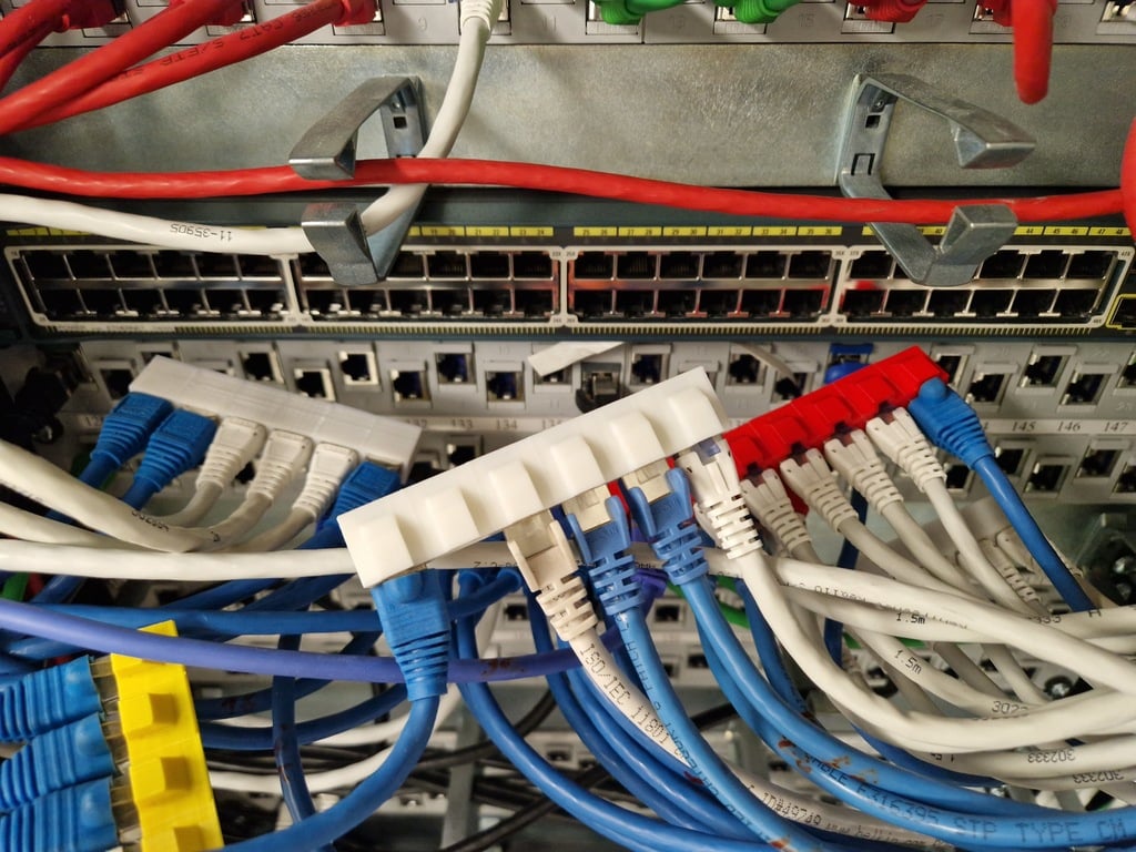 Organizador de cables Ethernet RJ45 para reemplazo de dispositivos