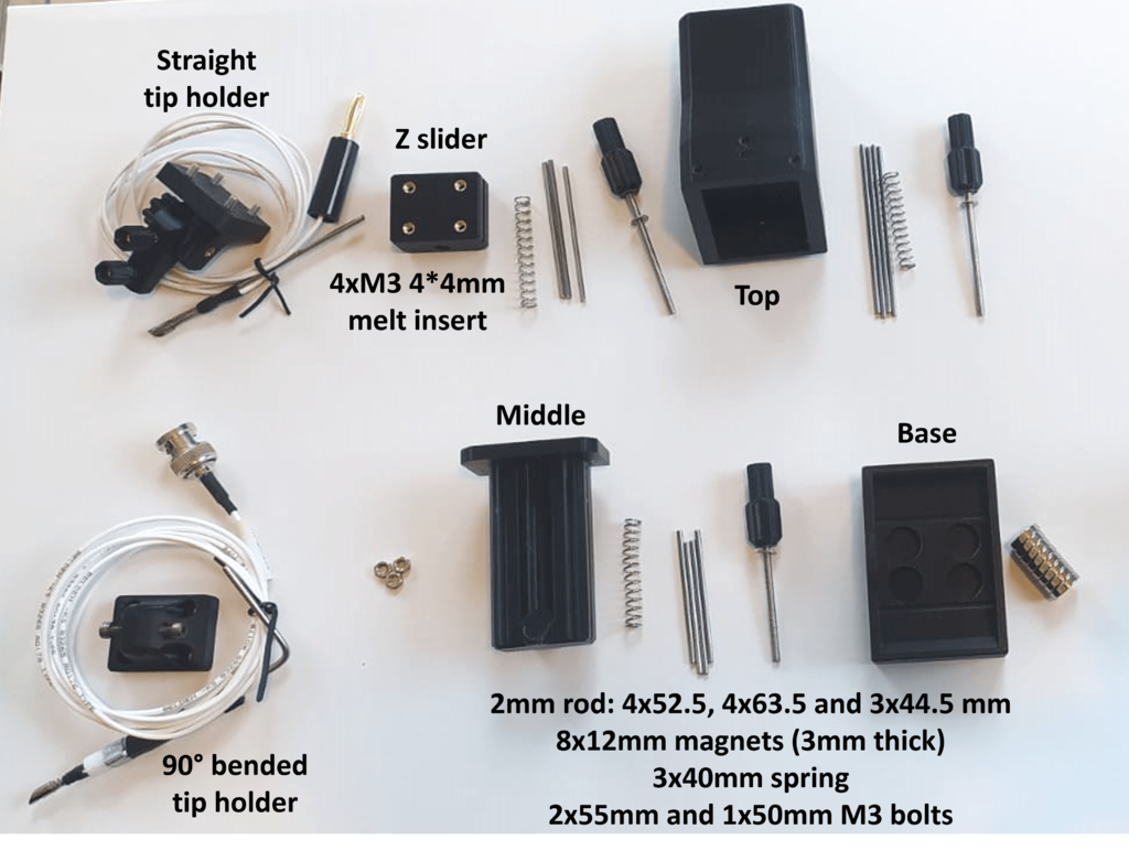 micromanipulador de 3 ejes