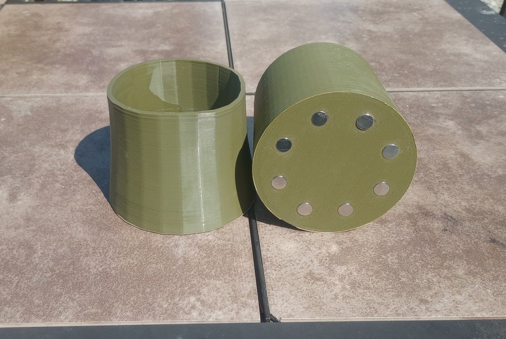 Soporte magnético para vasos para superficies metálicas