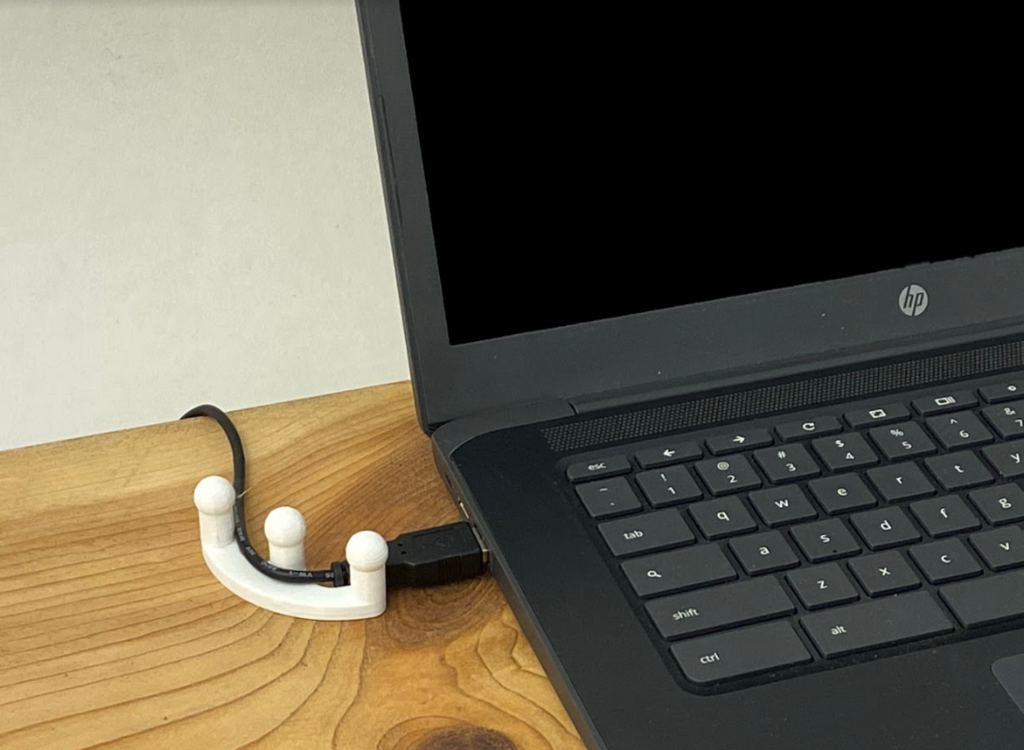 Soporte para cables en ángulo recto