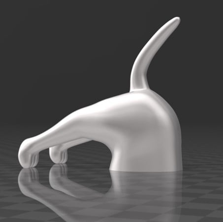 Soporte para correa de perro - Gancho de pared con divertido diseño de trasero de perro