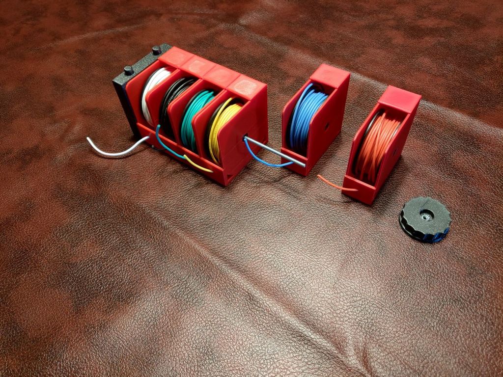 Soporte modular para bobinas para almacenamiento de cables y alambres