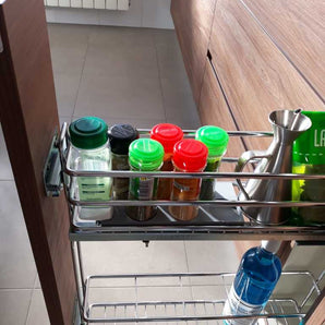 Organizador de especias compacto para cajón