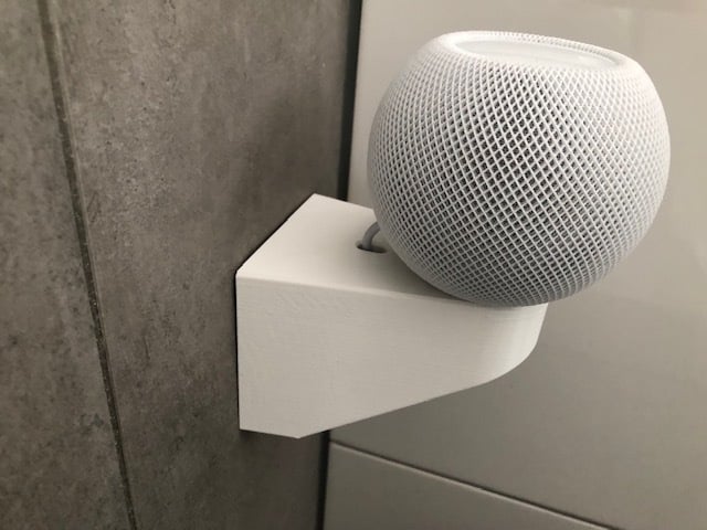 Montaje en pared para HomePod Mini en la toma de corriente