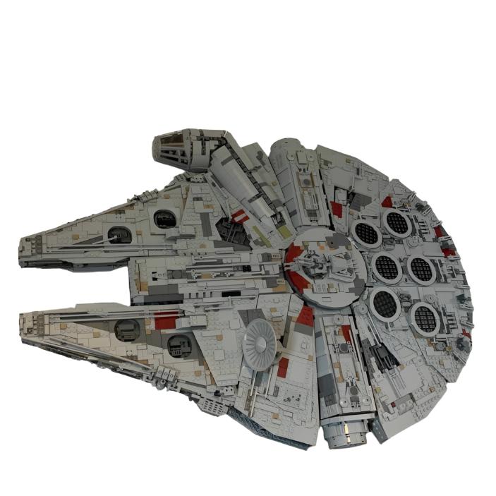 3D-Printet Stand til LEGO Millenium Falcon (75192)