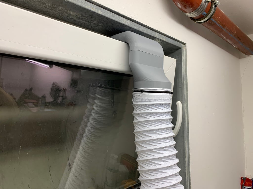 Adaptador de extracción de ventana abatible K40 para mangueras de 100 mm