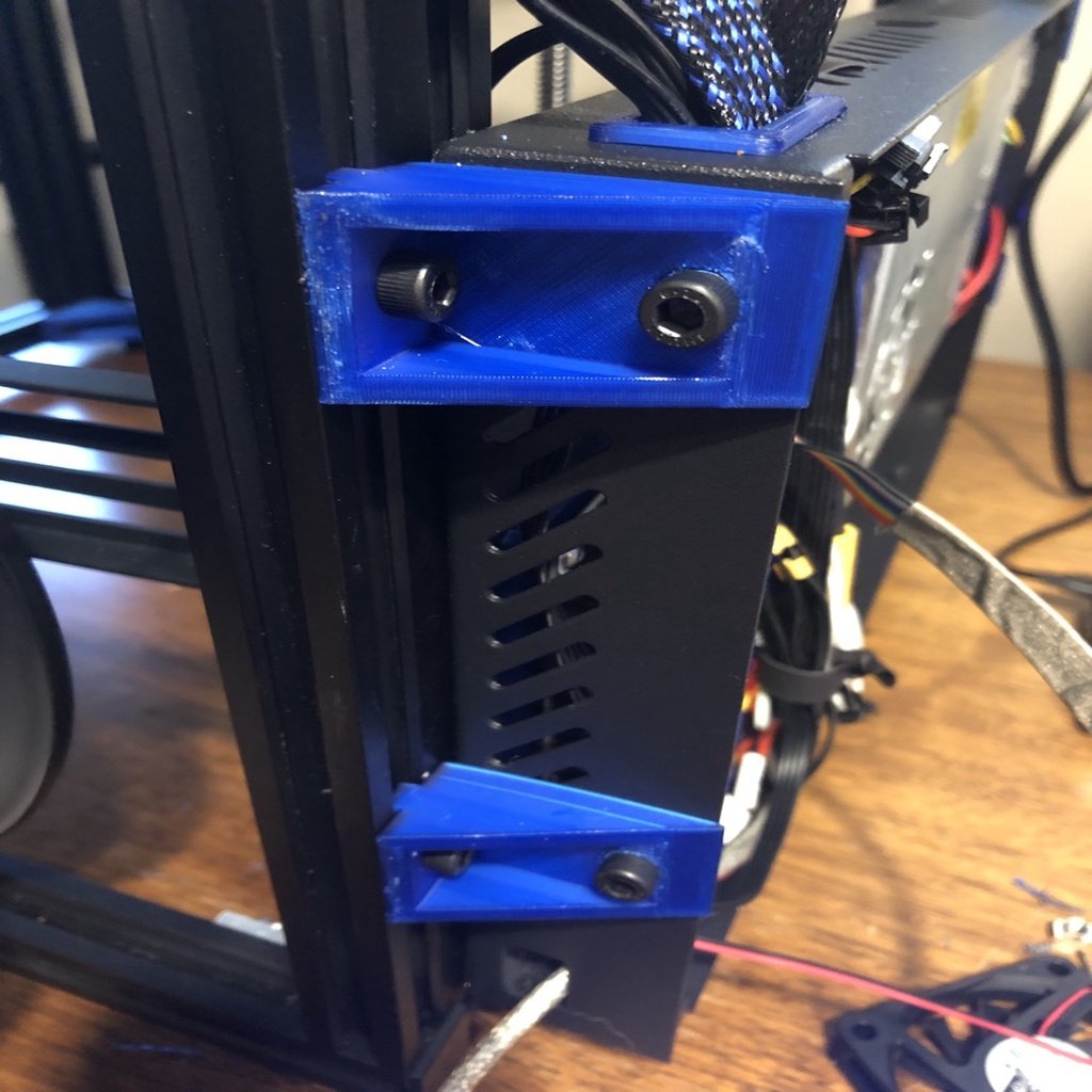 Soporte de montaje trasero Ender 5 para electrónica y fuente de alimentación