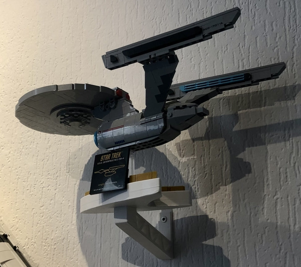 Soporte de pared para modelos BlueBrixx Star Trek