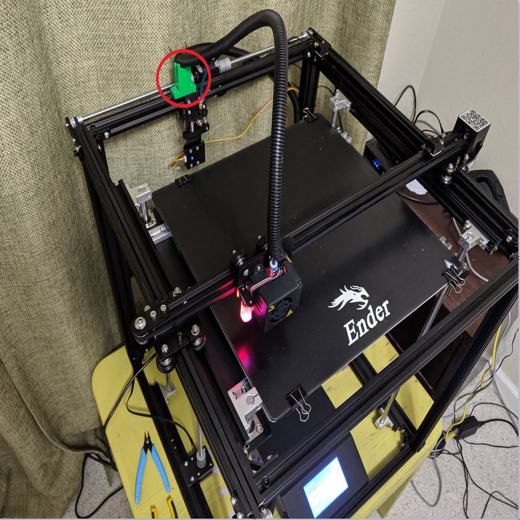 Guía de cables del extremo caliente Ender 5 Plus