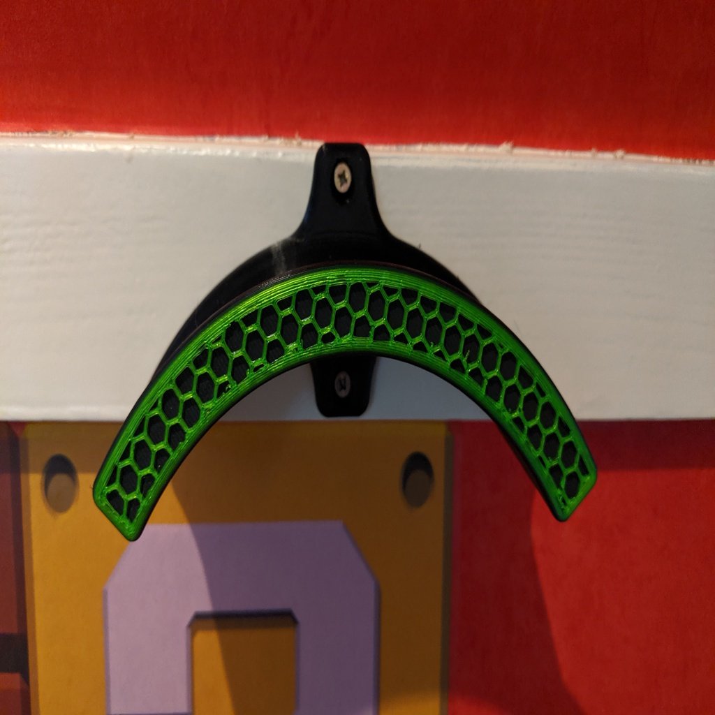Soporte de pared ancho para auriculares y cascos