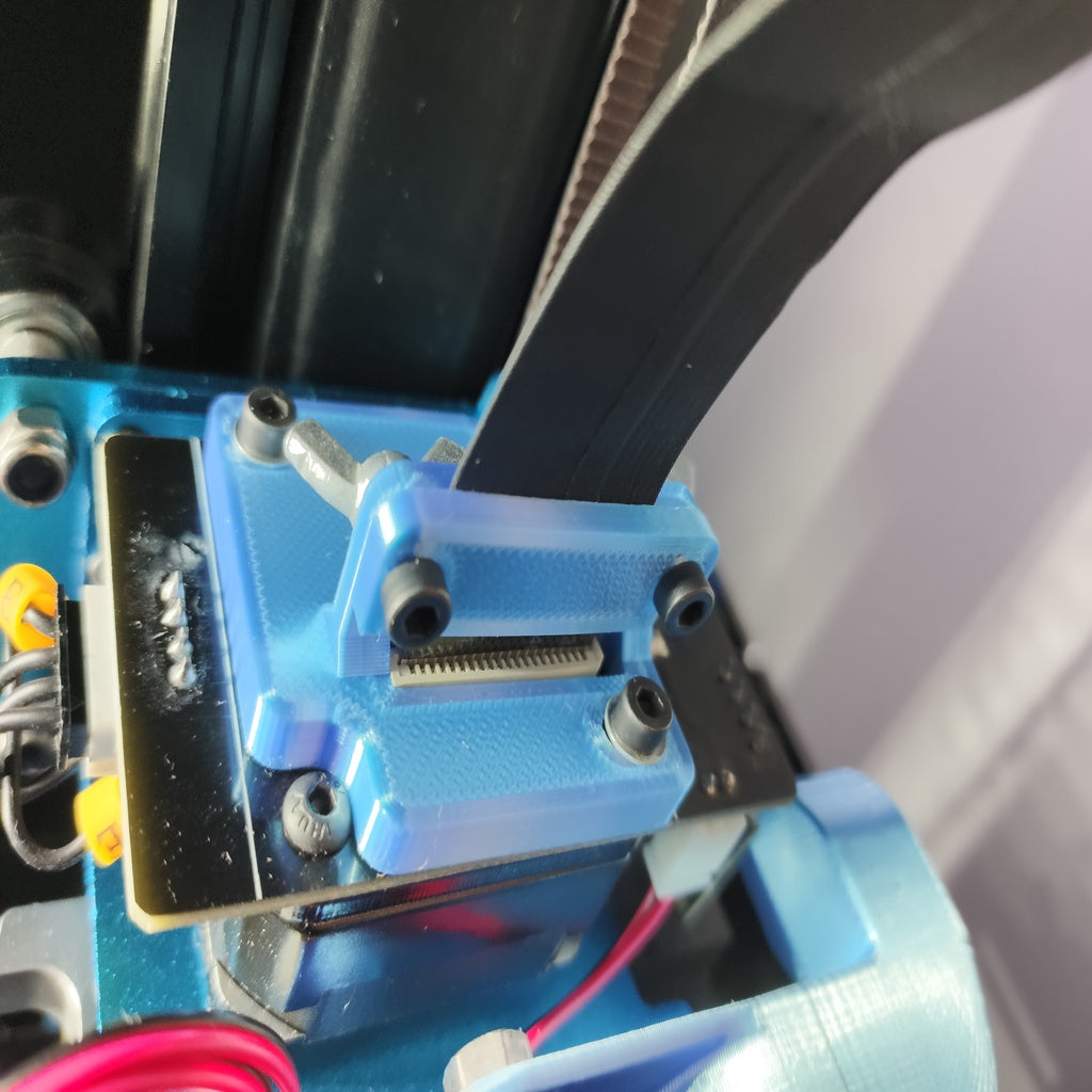 Sidewinder X1 - soporte para el cable del extrusor V2