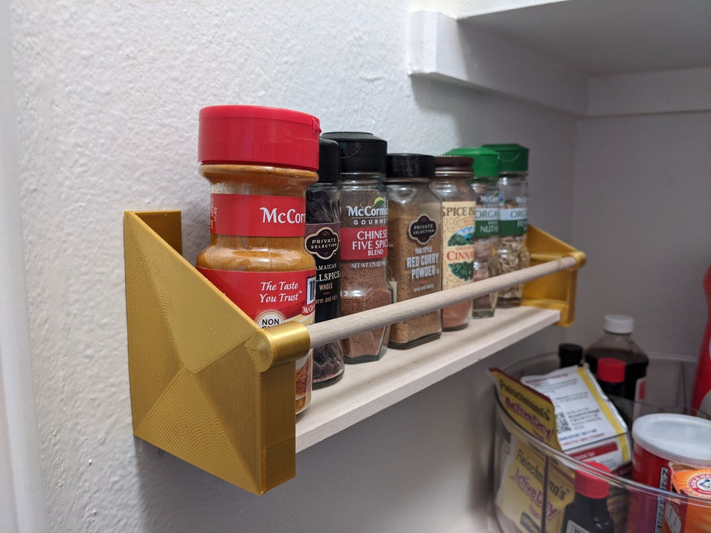 Estante de especias flexible para una cocina organizada