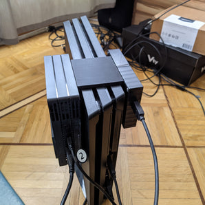 Montaje vertical PS4 Pro para procesador PSVR y HDD externo