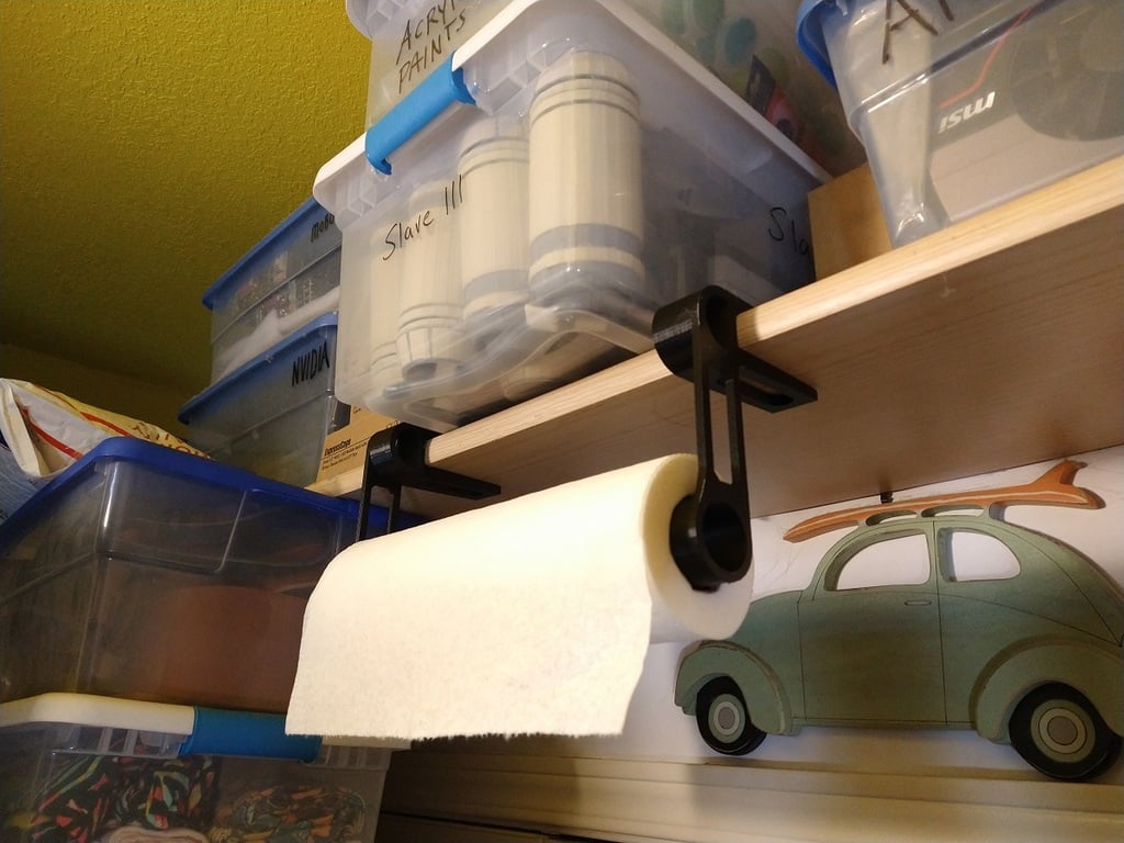 Soporte para toallas de papel para estantes de madera de 19,5 mm