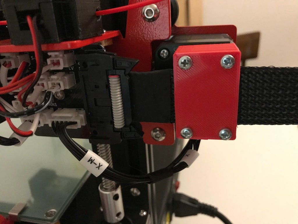 Soporte de cable X-Gantry Anet ET4: Estabiliza el cable de datos