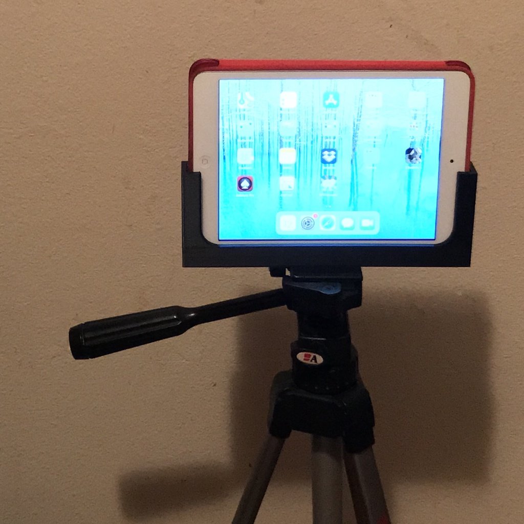 Soporte para trípode ajustable para iPad y iPhone con o sin funda