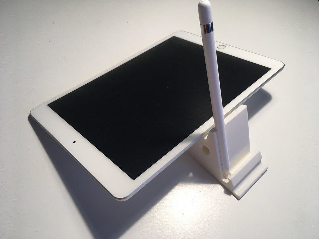 Soporte bidireccional para iPad con soporte para Apple Pencil