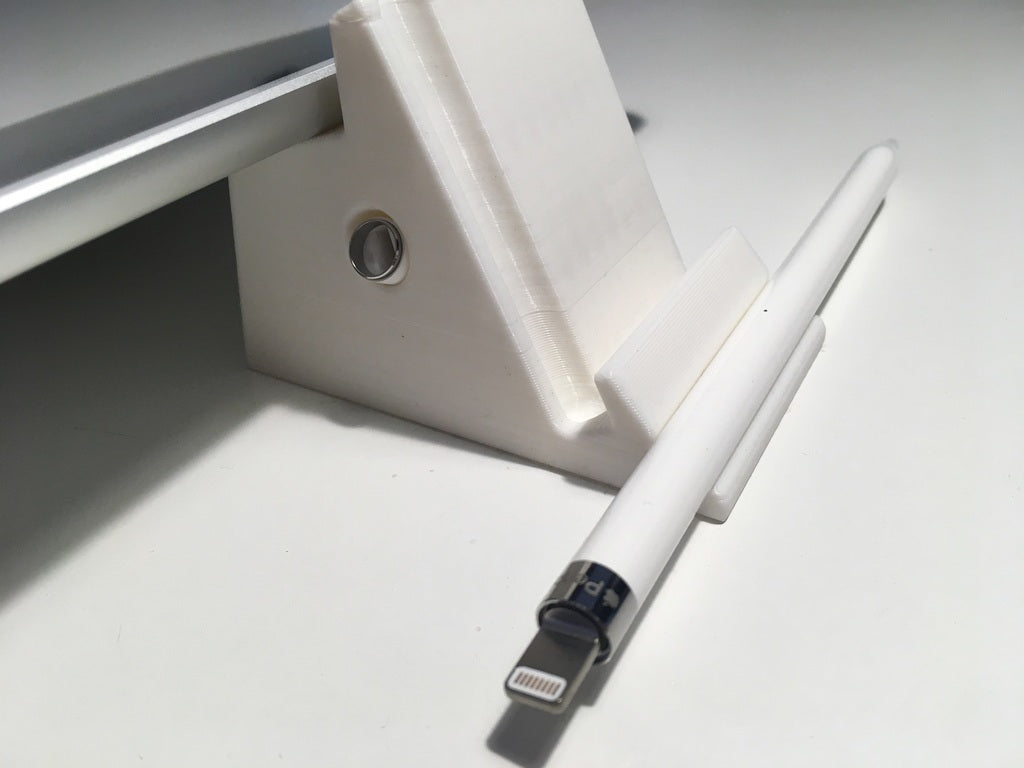 Soporte bidireccional para iPad con soporte para Apple Pencil