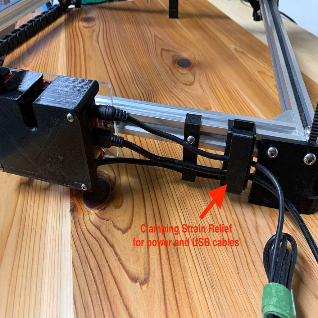 Soporte para cable Brock 2020 con abrazadera para grabador láser CNC de 30x40