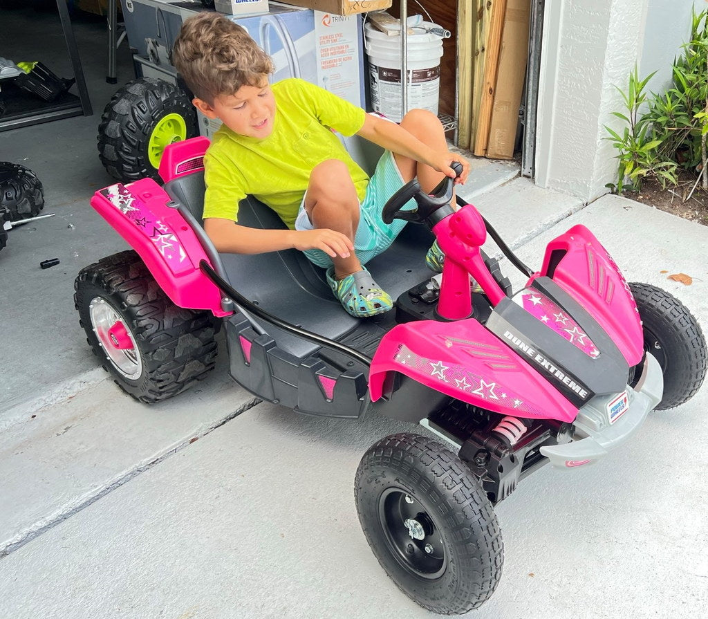 Adaptador de rueda delantera Powerwheels Dune Racer para ruedas Harbor Freight de 10" y 13"