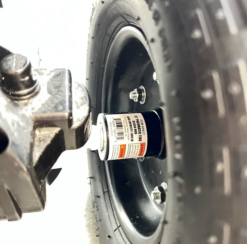 Adaptador de rueda delantera Powerwheels Dune Racer para ruedas Harbor Freight de 10" y 13"