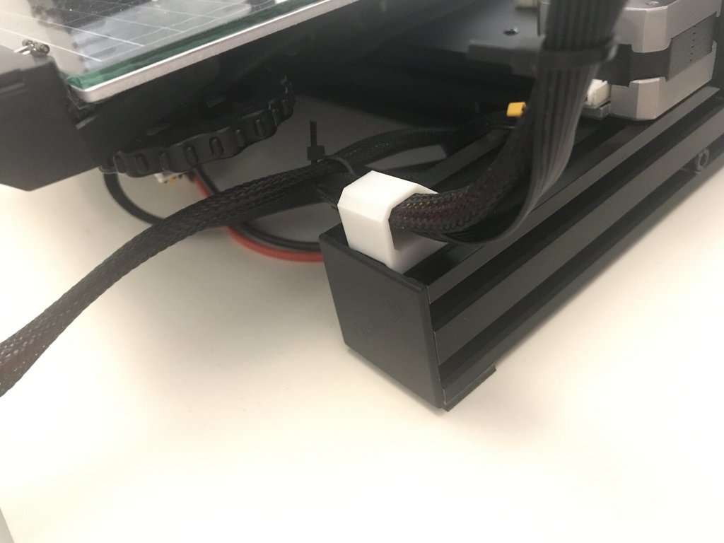 Clips para cables para extrusora (Ender 3) - Gestión eficiente de cables para perfiles 4040/4020
