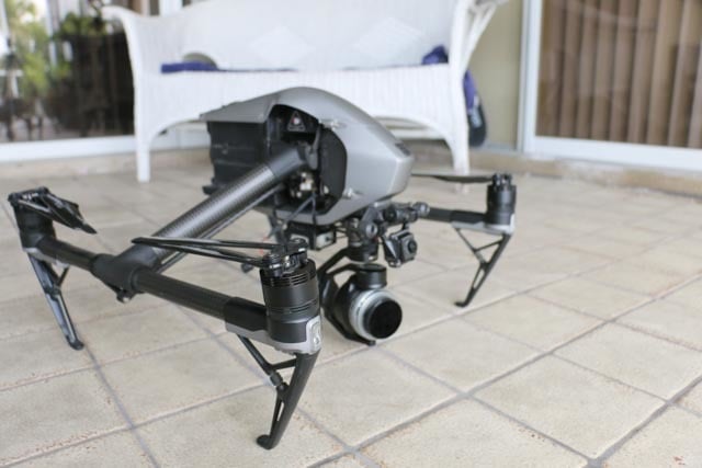 Montaje de la cámara DJI FPV y la unidad aérea para Inspire 2