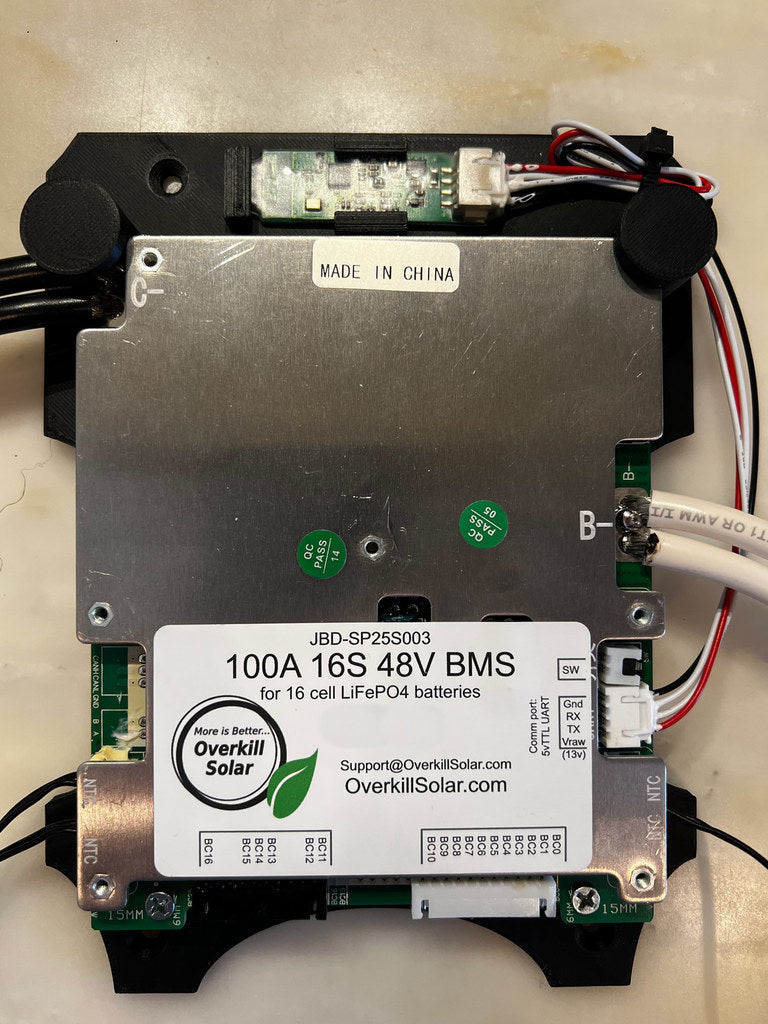 Soporte de montaje BMS LifePo4 48v 16s de Overkill Solar / JBD