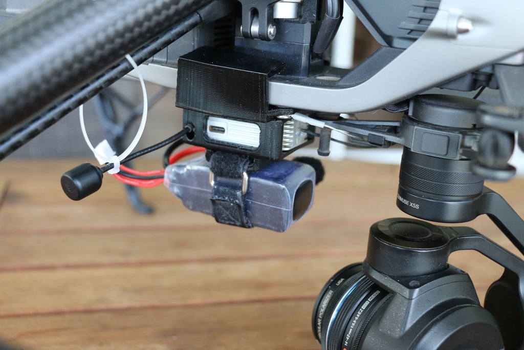 Montaje de la cámara DJI FPV y la unidad aérea para Inspire 2