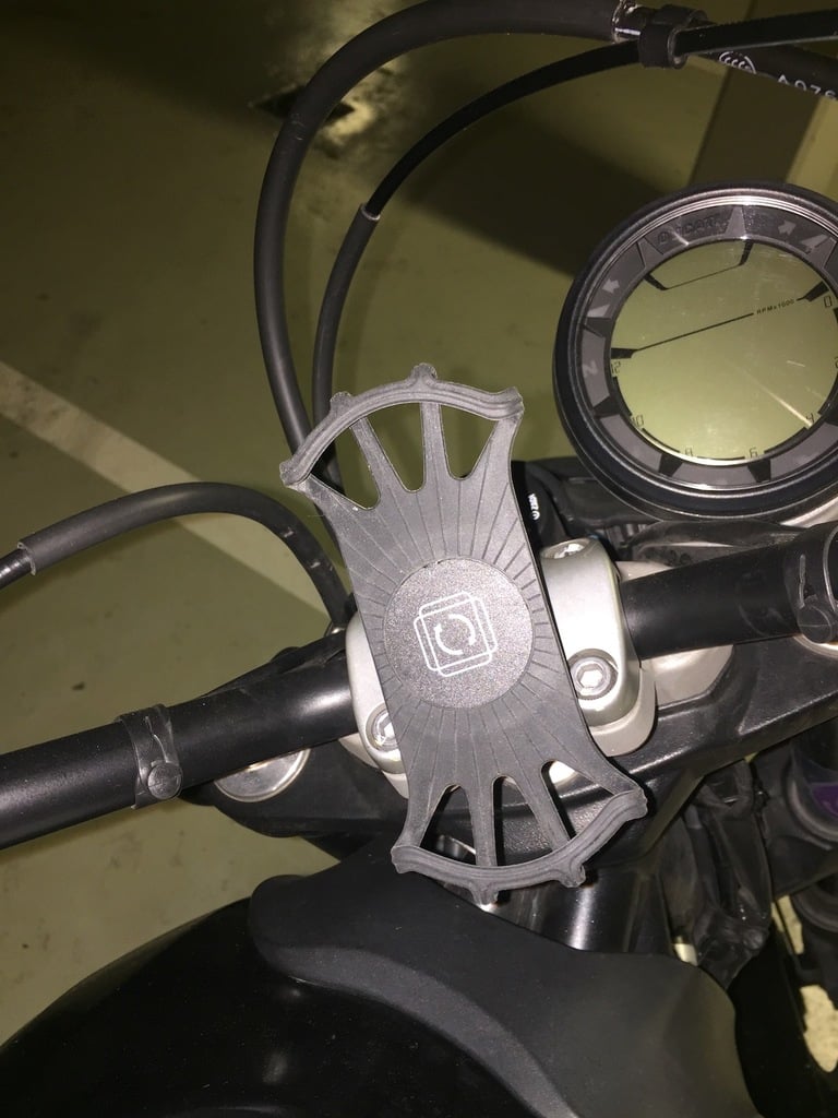Soporte robusto para teléfono para manillar de motocicleta