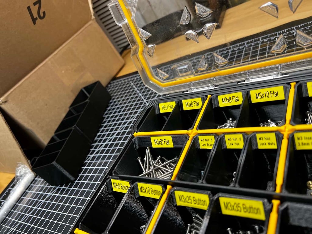 Cajas organizadoras modulares para piezas pequeñas