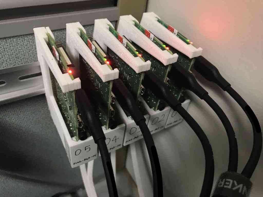 Soporte de riel DIN para Raspberry Pi 3, 4, 5 (¡solo piezas impresas en 3D!)