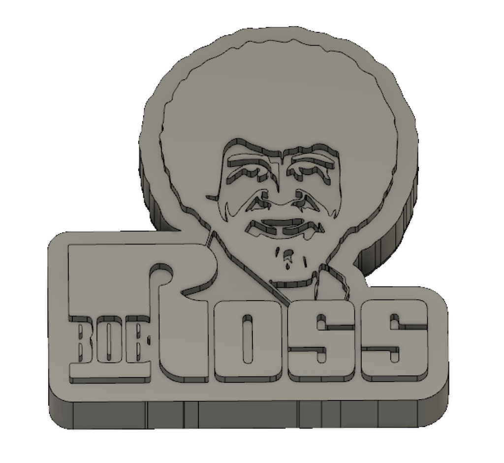 Logotipo de Bob Ross - El icono del pintor feliz