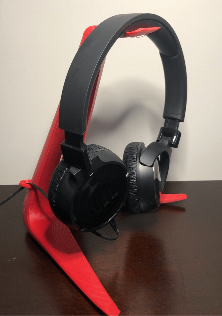 Soporte para auriculares con clips para cable