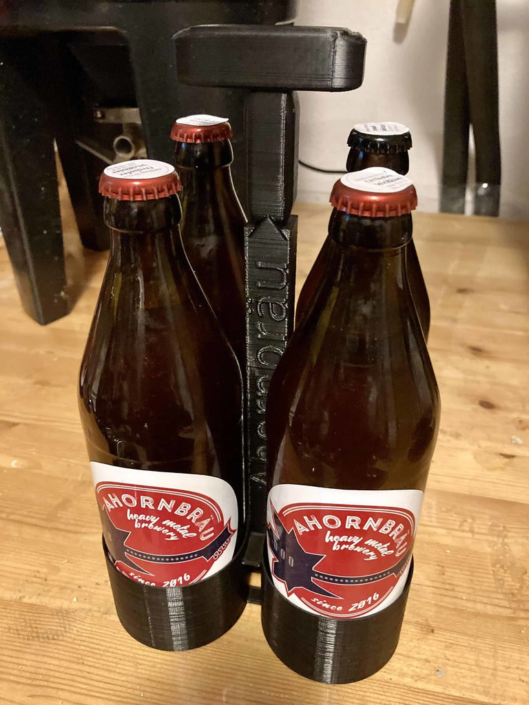 Práctico portador de cerveza para 4 botellas EURO