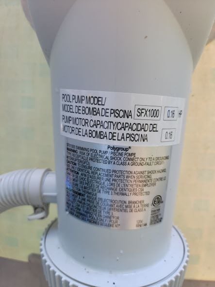 Impulsor de repuesto para bomba de piscina Intex SFX1000