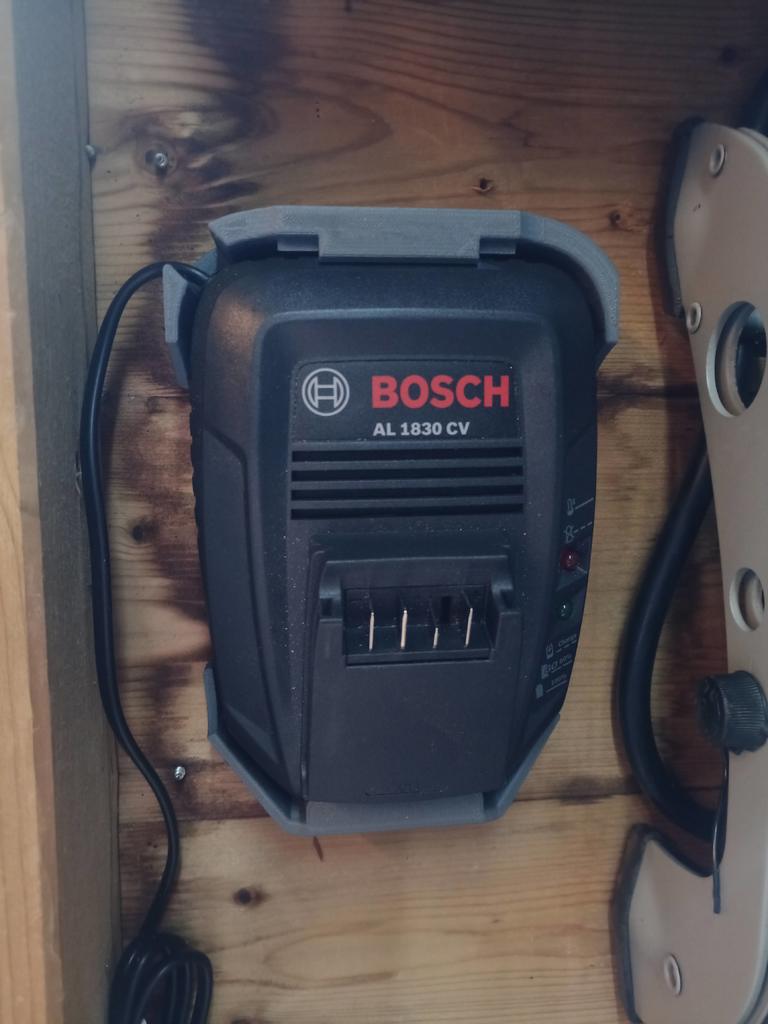 Montaje en pared para cargador de batería Bosch AL18xx