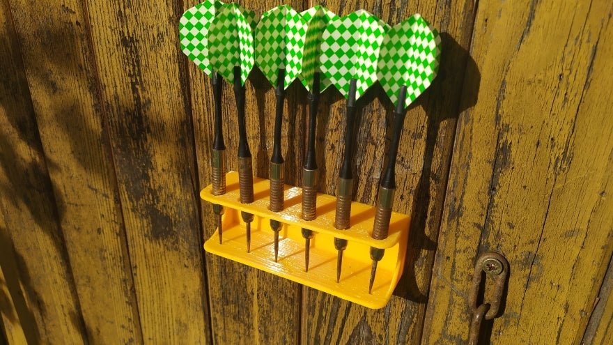 Soporte de pared para dardos para 6 dardos