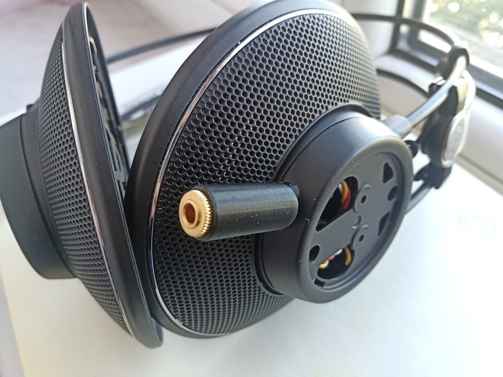 Soporte para cable jack de 3,5 mm extraíble para auriculares AKG K612