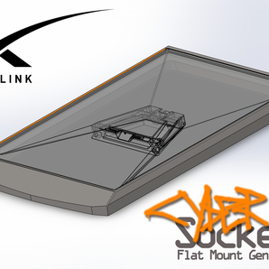 Starlink Standard Gen 4 CyberSocket de montaje plano