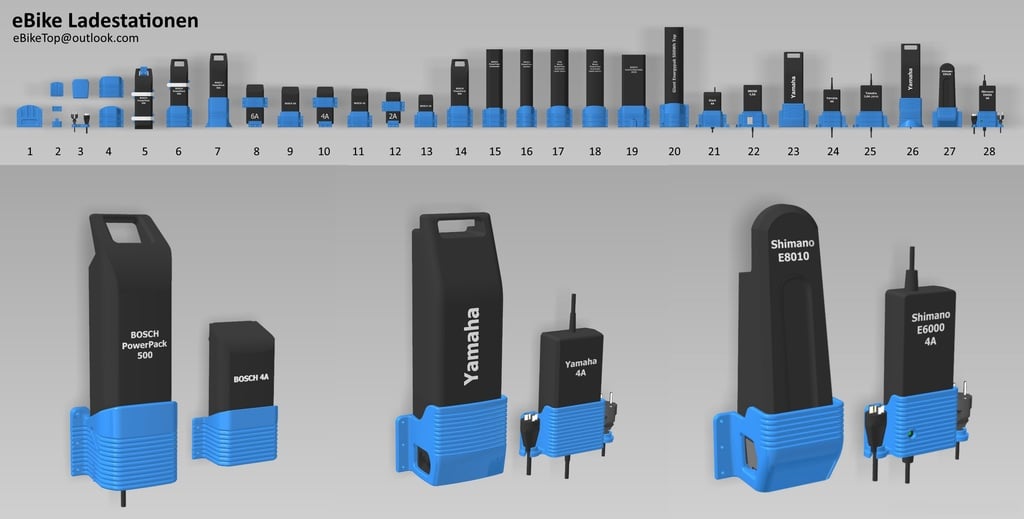 Soporte de pared para batería Bosch eBike (PowerPack 500)