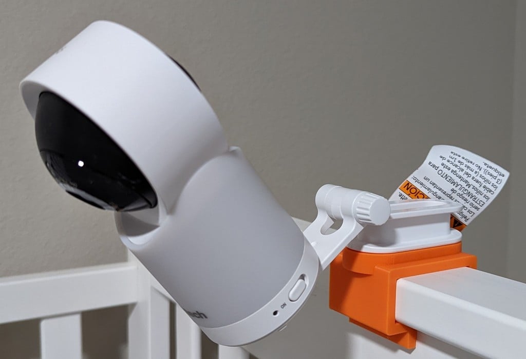 Soporte para cámara de vigilancia para bebés en cuna - No se necesita taladrar