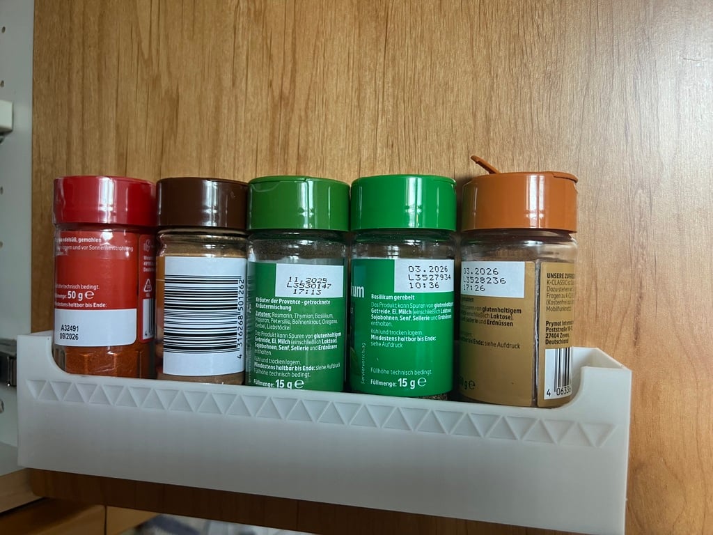 Organizador de cajones para estantes de especias