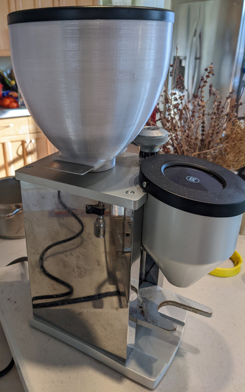 Contenedor de granos mejorado para el molinillo de café Rocket Faustino