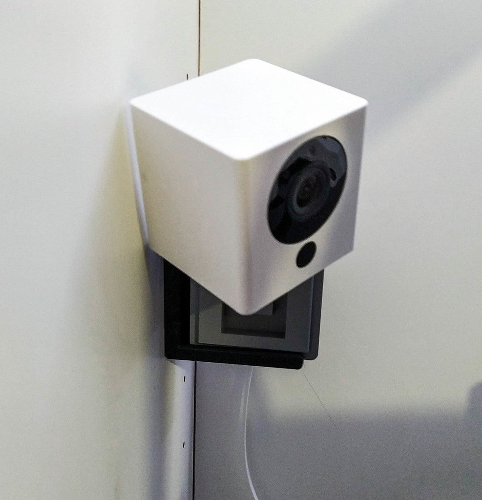 Soporte de pared para Wyze Cam con soporte de 90 grados y orificios para tornillos