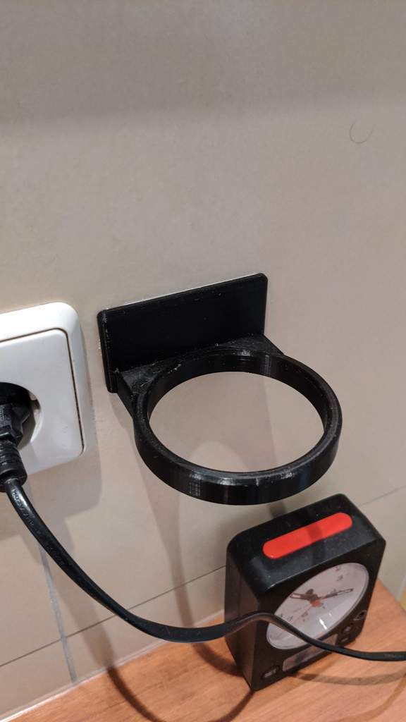 Soporte de pared para secador de pelo para secador de pelo de viaje: fácil montaje sin agujeros